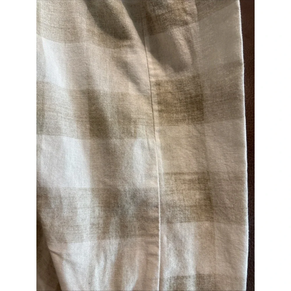 Pottery Barn Blaine Check King Duvet In Camel
